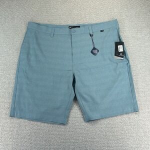 Travis Mathew Shorts Men's 42 Blue Striped‎ Lake Powell Golf Stretch Performance